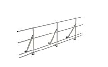 Кровельное ограждение Fachmann КО/ECO/SN-800-2-3000 Фальцевый крепеж